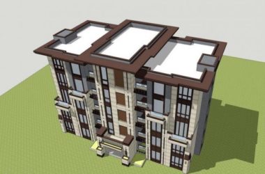 Sketchup住宅模型|多层住宅洋房,新古典风格,居住建筑-BIM建筑网