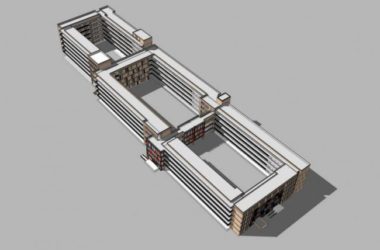 Sketchup学校模型|多层学校校园,教育建筑,现代风格-BIM建筑网