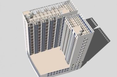 Sketchup住宅模型|高层公寓,现代风格,居住建筑-BIM建筑网