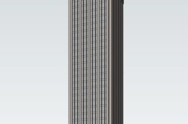 Sketchup办公模型|高层办公楼,现代风格-BIM建筑网
