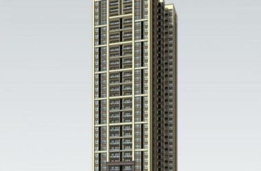 Sketchup住宅模型|超高层住宅,artdeco风格古典风格,居住建筑-BIM建筑网