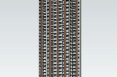Sketchup住宅模型|高层住宅,现代风格,居住建筑-BIM建筑网