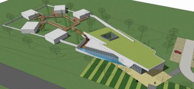 Sketchup文化模型|多层公园建筑,现代风格 Sketchup文化模型|多层公园建筑,现代风格