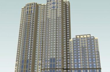 Sketchup住宅模型|高层住宅,现代风格,底层商业,居住建筑-BIM建筑网