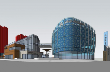 Sketchup商业模型|多层现代商业街，现代风格-BIM建筑网