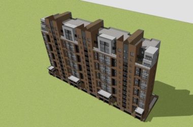 Sketchup住宅模型|小高层住宅,现代风格,居住建筑-BIM建筑网