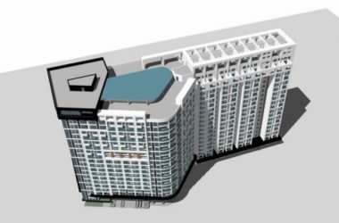 Sketchup住宅模型|高层公寓,现代风格,居住建筑-BIM建筑网