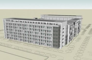 Sketchup住宅模型|多层员工宿舍公寓,现代风格-BIM建筑网