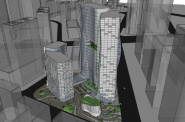 Sketchup综合体模型|多层高层混合商业综合体,办公,现代风格-BIM建筑网