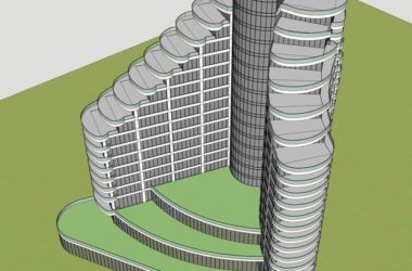 Sketchup酒店模型|高层酒店,现代风格-BIM建筑网