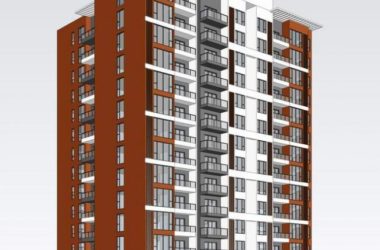 Sketchup住宅模型|中高层住宅,现代风格,居住建筑-BIM建筑网