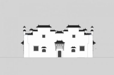 Sketchup住宅模型|多层合院,中式风格-BIM建筑网