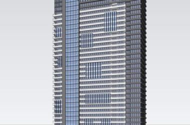 Sketchup住宅模型|高层公寓,现代风格,居住建筑-BIM建筑网