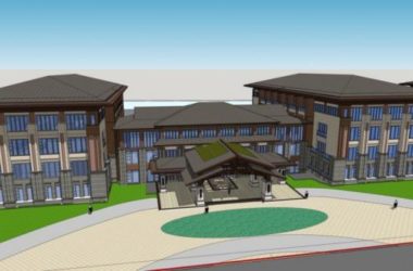 Sketchup酒店模型|多层酒店,中式风格-BIM建筑网