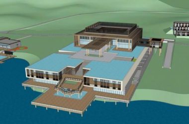 Sketchup酒店模型|多层度假村酒店,新中式风格-BIM建筑网