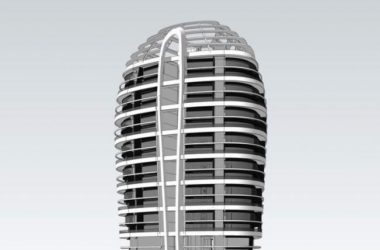 Sketchup住宅模型|小高层住宅,现代风格,居住建筑-BIM建筑网