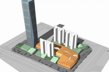 Sketchup综合体模型|多高层商业综合体,超高层办公楼,现代风格-BIM建筑网