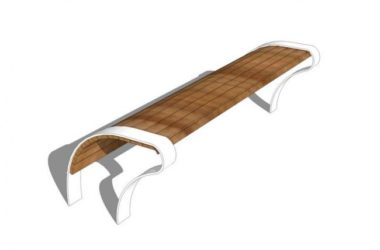 Sketchup素材模型|公园座椅椅子SU模型素材组件-BIM建筑网