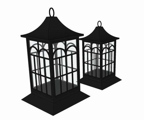 Sketchup素材模型|园林灯su模型素材组件 Sketchup素材模型|园林灯su模型素材组件