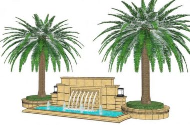 Sketchup素材模型|水景墙景观墙矮墙古典风格模型素材组件-BIM建筑网