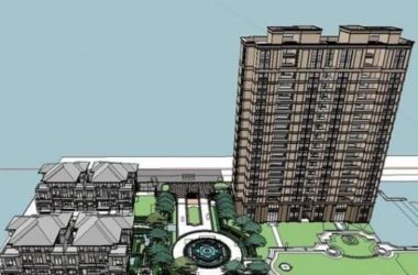 Sketchup住宅模型|多层住宅小区与景观,欧式风格,古典风格-BIM建筑网