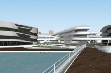 Sketchup综合体模型|万科多层高层混合商业综合体,苏南万科第五园商业,现代风格-BIM建筑网