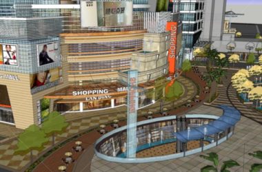 Sketchup综合体模型|多高层综合体,商业街步行街,商业中心,现代风格-BIM建筑网