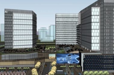 Sketchup综合体模型|多高层商业综合体,现代风格-BIM建筑网