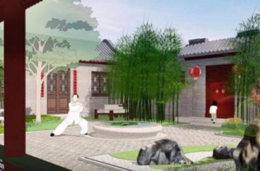 Sketchup景观模型|四合院景观,中式风格-BIM建筑网