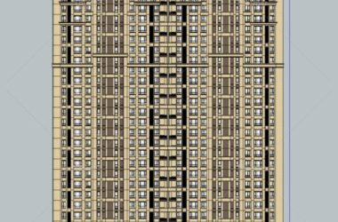 Sketchup住宅模型|高层住宅,新古典风格-BIM建筑网
