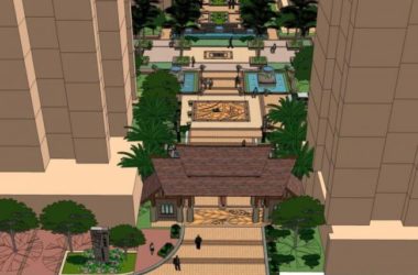 Sketchup景观模型|住宅景观,小区景观,古典风格-BIM建筑网