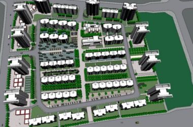 Sketchup住宅模型|高层居住小区,高层住宅,现代风格-BIM建筑网