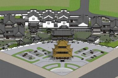 Sketchup酒店模型|多层会所,小岛会所,中式风格-BIM建筑网
