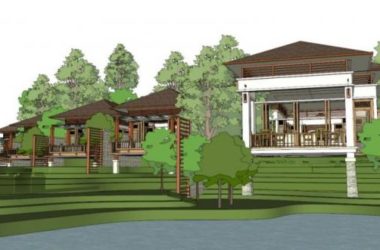 Sketchup酒店模型|度假村酒店,现代风格,坡屋顶-BIM建筑网