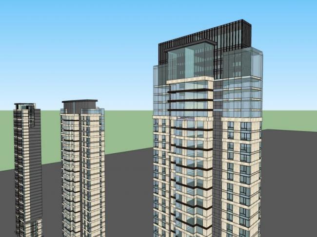 Sketchup住宅模型|高层住宅,现代风格 Sketchup住宅模型|高层住宅,现代风格