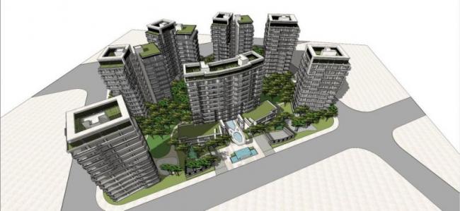 Sketchup住宅模型|小高层住宅,现代风格 Sketchup住宅模型|小高层住宅,现代风格