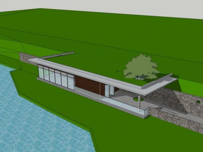 Sketchup车站路桥|游船码头,现代风格 Sketchup车站路桥|游船码头,现代风格
