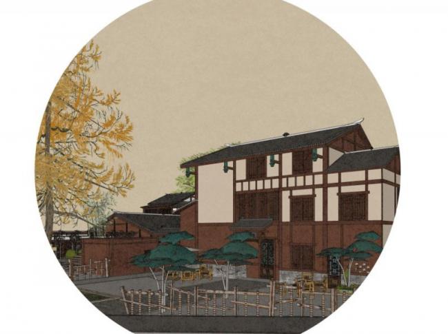 Sketchup住宅模型|民宿,中式风格 Sketchup住宅模型|民宿,中式风格