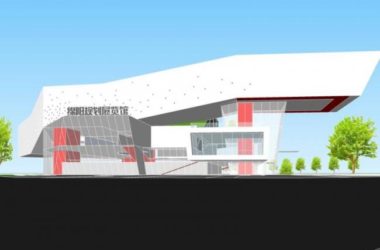 Sketchup文化模型|多层规划展览馆,文化建筑,现代风格-BIM建筑网