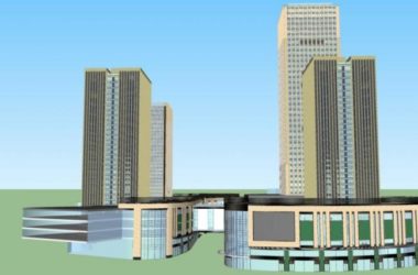 Sketchup综合体模型|多高层商业综合体,现代风格-BIM建筑网