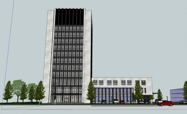 Sketchup办公模型|高层办公楼,现代风格 Sketchup办公模型|高层办公楼,现代风格