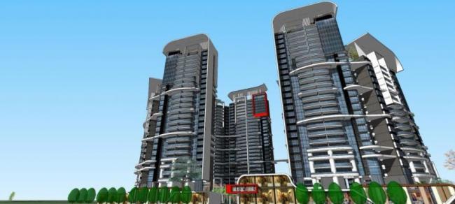 Sketchup住宅模型|高层住宅,现代风格 Sketchup住宅模型|高层住宅,现代风格