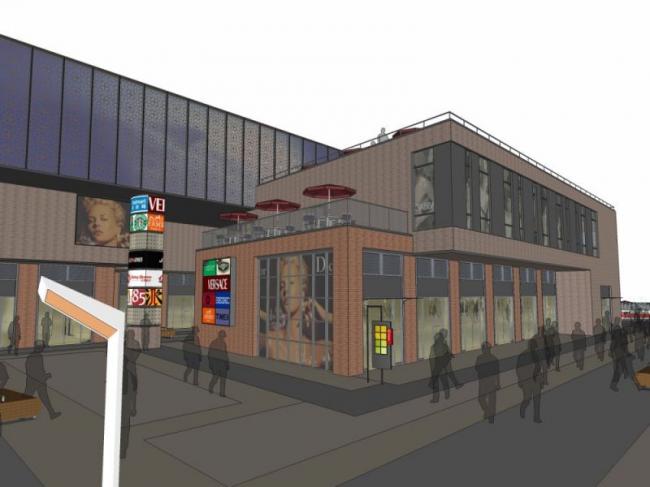 Sketchup商业模型|多层商业街,现代风格 Sketchup商业模型|多层商业街,现代风格