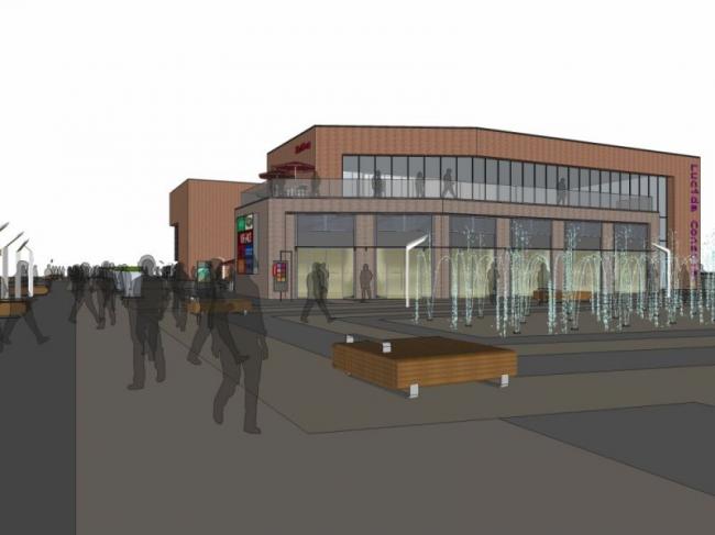 Sketchup商业模型|多层商业街,现代风格 Sketchup商业模型|多层商业街,现代风格