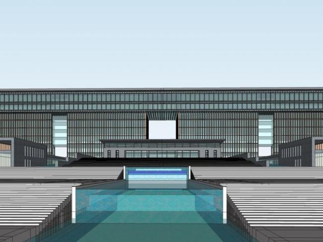 Sketchup办公模型|多层办公楼,现代风格 Sketchup办公模型|多层办公楼,现代风格