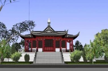 Sketchup古建筑模型|多层殿堂复杂屋顶的殿堂,中式风格,古建筑-BIM建筑网