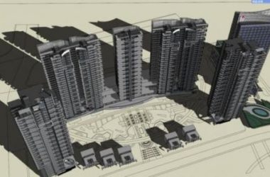 Sketchup住宅模型|高层住宅,现代风格-BIM建筑网