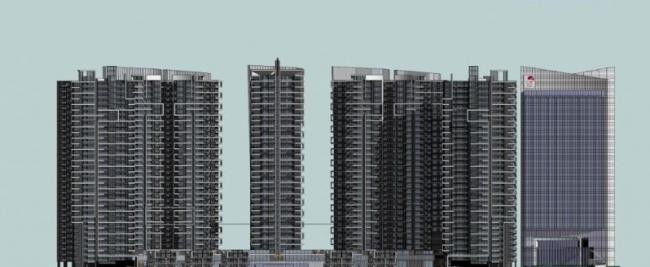 Sketchup住宅模型|高层住宅,现代风格 Sketchup住宅模型|高层住宅,现代风格