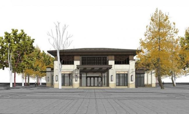 Sketchup商业模型|多层售楼处,现代风格 Sketchup商业模型|多层售楼处,现代风格