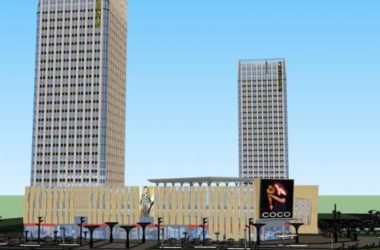 Sketchup综合体模型|多高层商业综合体,现代风格-BIM建筑网